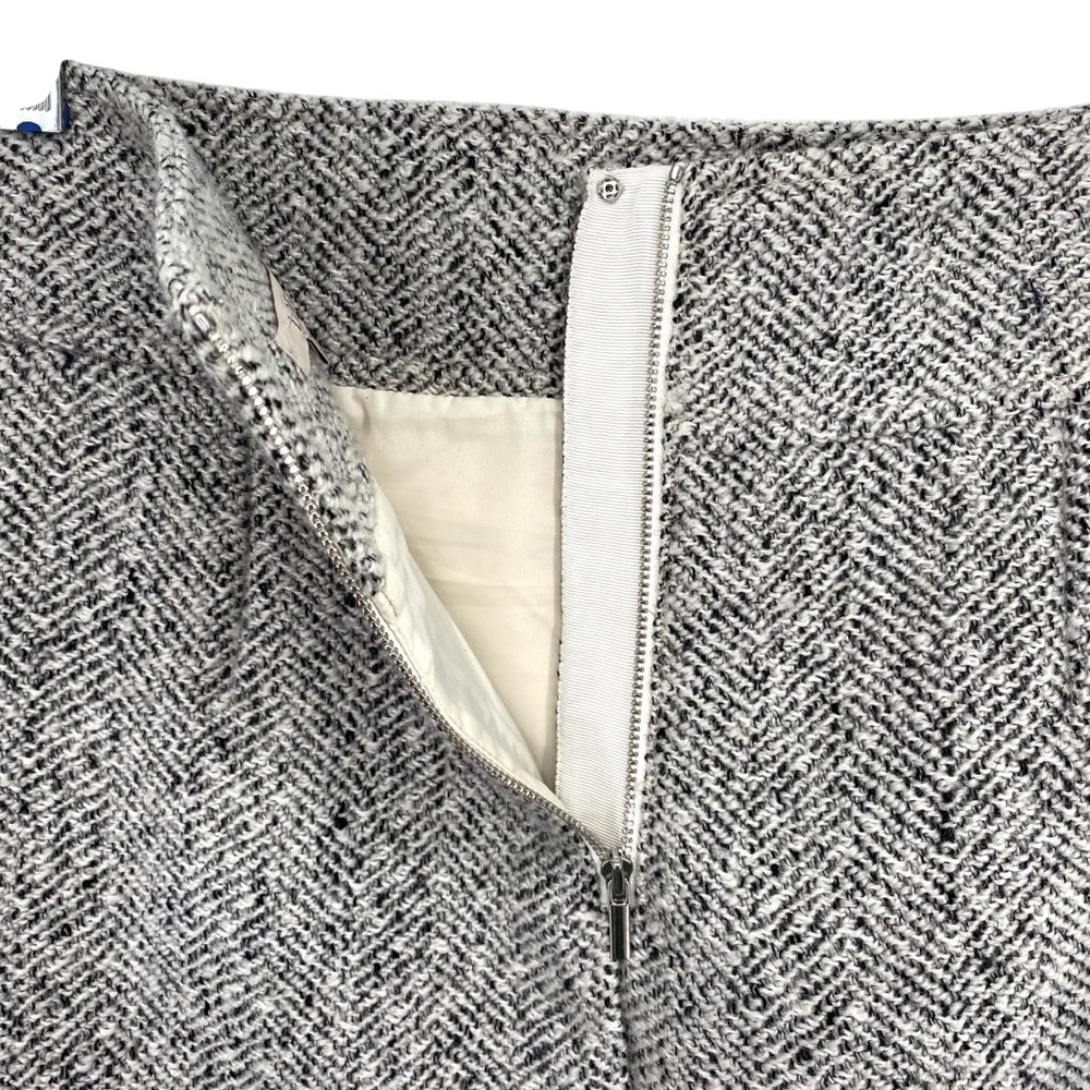 Loft Wool Bend Herringbone Pencil Skirt - Picture 5 of 7